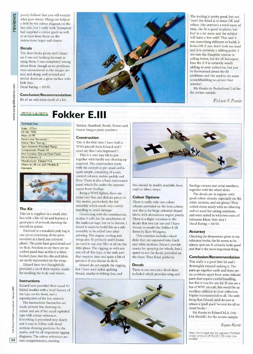 Scale Aviation Modeller International 2003-02